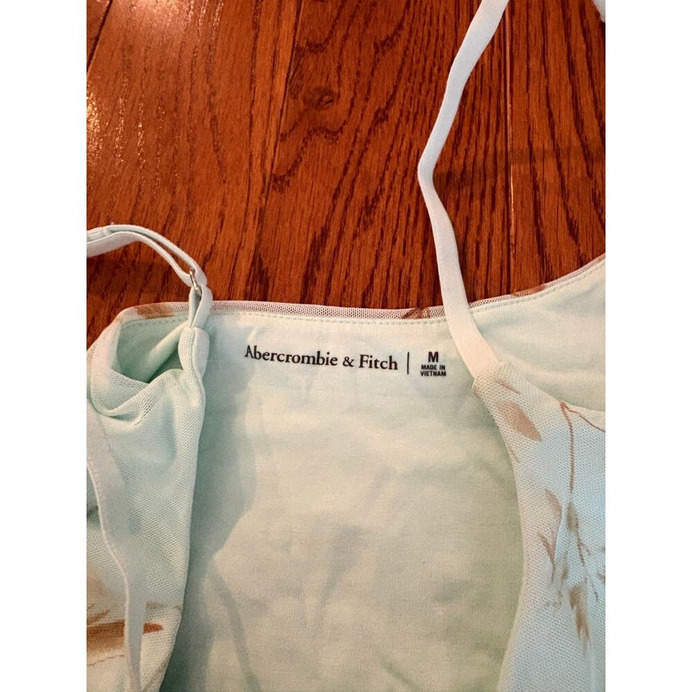 ABERCROMBIE & FITCH Bra-free Flowy Sheer Maxi Dress Medium - Picture 6 of 8